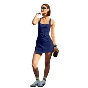NWT Navy Tennis Dress with Built-In Shorts Activewear Athletic Outfit XS thumbnail 2