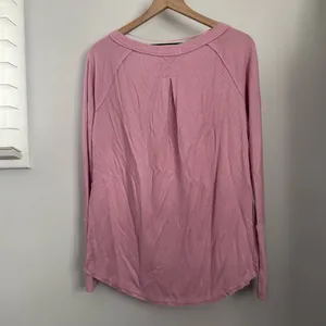 Free People XS Snowy Thermal Oversized Tunic Light Pink Relaxed Lounge Preppy thumbnail 5