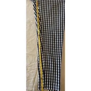 Hayden Los Angeles Black/White Gingham Pants Size Large Elastic Waist Preppy thumbnail 4