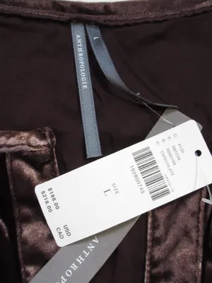 NWT by Anthropologie The Somerset Maxi in Chocolate Brown Velvet Edition Dress L thumbnail 10