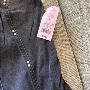Wild Fable Black Denim strapless dress with Stud Accent thumbnail 2