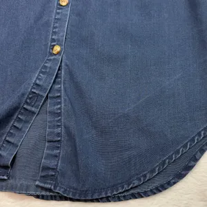 A New‎ Day XS Denim Sleeveless Buttoned Top Casual Boho Resort Capsule Spring thumbnail 6
