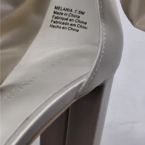 Oleg Cassini Women Heels Size 7.5 Ivory Satin Bow Party Wedding Bridal Sandals thumbnail 6