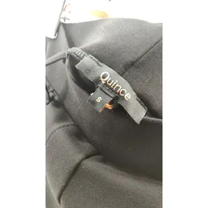 Quince Black Tailored Flare Pants thumbnail 3