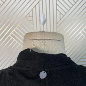 Alice + Olivia Air Top Long‎ Sleeve Blouse Faux Wrap Draped Black Size Small thumbnail 11