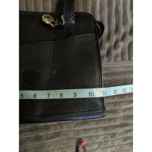 Dooney & Bourke Black Pebbled Satchel Top Double Handle Bag Zip Close Logo thumbnail 10