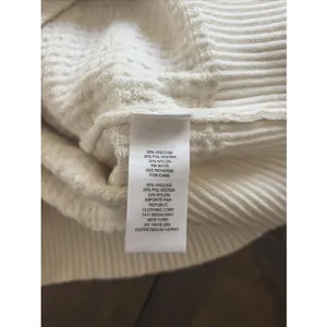 Truth by Republic Puff Sleeve Cardigan Womens‎ Size M Cream Knit Sweater Classic thumbnail 6