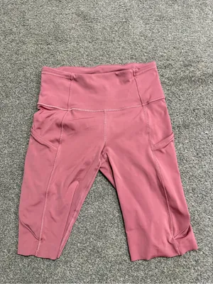 Lululemon Fast and Free Shorts 10” in Cool Cherry Tint Rose Pink size 4 thumbnail 3