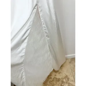 Lulus Concetta Ivory Satin Lace Halter Maxi Dress Wedding Bridal Small NWT thumbnail 10