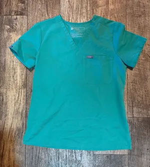 Figs Surgical Green Catrina Scrub Top thumbnail 1