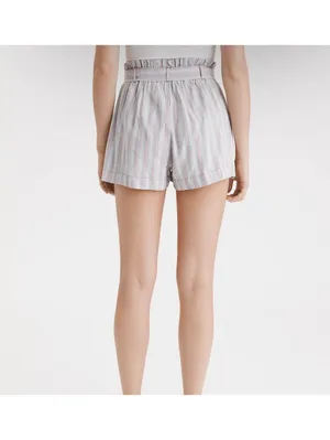 American Eagle Outfitters Striped Paperbag Waist Shorts Size Medium thumbnail 2