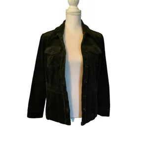 Christopher Banks Jacket Womens S Used Green Corduroy thumbnail 4