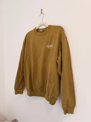 Sporty & Rich Olive Crewneck Sweatshirt thumbnail 4
