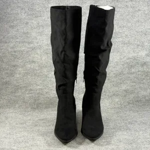 Sun + Stone Size-8M Womens Elviss Slouch‎ Knee High Dress Boots Black thumbnail 10