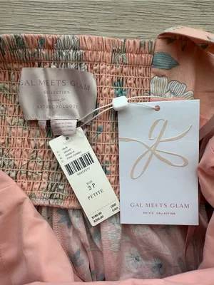 Gal Meets Glam Anthropologie Pink Floral Square Neck Maxi Dress NWT Size 2P thumbnail 7