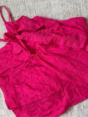 Shein Hot Pink Maxi Dress with Tie (Size XS) thumbnail 4