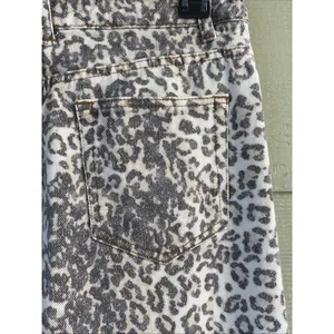 Lioness Leopard Cheetah Animal Print Denim 100% Cotton Jeans Pants Womens XS thumbnail 13