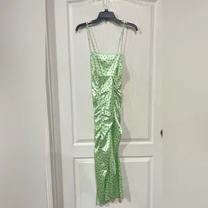 Final price NWOT Zara Green Floral Dress thumbnail 3