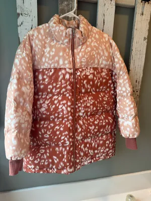 Ombré leopard print down jacket Multiple thumbnail 1