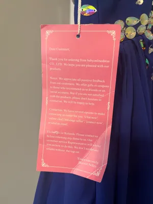 Blue Sequin Prom Dress thumbnail 3
