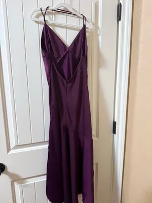 Banana Republic Plum Satin Maxi Dress Size 6 thumbnail 4