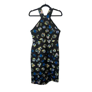 Fifth City Black Floral‎ Zip Front Dress thumbnail 2