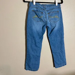 Liz Claiborne‎ Blue Capri Jeans Classic Style size 6 2000s thumbnail 3