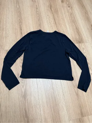 Lululemon Classic-Fit Cotton-Blend Long Sleeve Shirt Women's Size 4 thumbnail 3