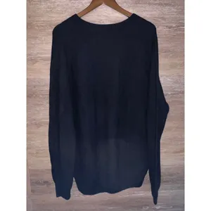 Uniqlo knit sweater sz XL navy blue crew neck minimalist oversized thumbnail 4