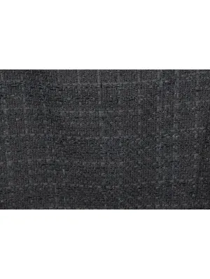 Nine West Black Tweed Boucle Mini Skirt XL Gold Button Zip Career Chic thumbnail 4
