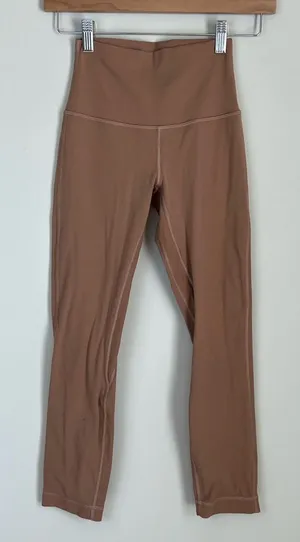 Lululemon Align Crop 23 inch Leggings Yoga Size‎ 2 Nude Tan thumbnail 1