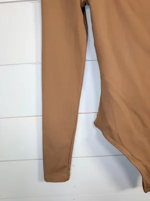 Aritzia Babaton Tan Square Neck Long Sleeve Stretch Bodysuit, EUC, Size XS thumbnail 4