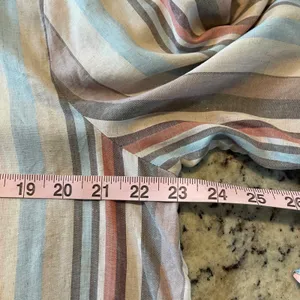 Knox Rose Striped Mini Dress Womens XXL Multicolor Boho Babydoll Linen Blend NWT thumbnail 8