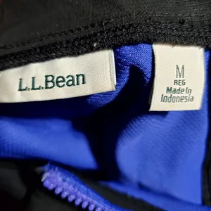 L.L. Bean Women's Jacket Size M Purple Zipper Black Gray 501120 Cordura Fabric thumbnail 5