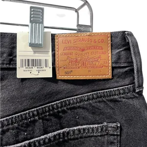 Levi's 501 NWT Black Cut Off Denim Jean Shorts Size 32 Distressed Casual thumbnail 5