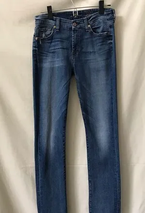 7 for All Mankind Straight Leg Jeans Size 30 thumbnail 1