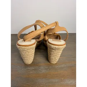Dolce Vita Maze Espadrille Wedge Sandals Tan‎ Luggage Leather Size 9 Boho thumbnail 9