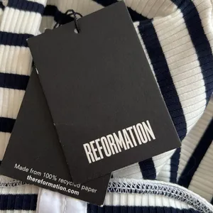 Reformation Nellie Stripe Ribbed Dress NEW Tags thumbnail 4