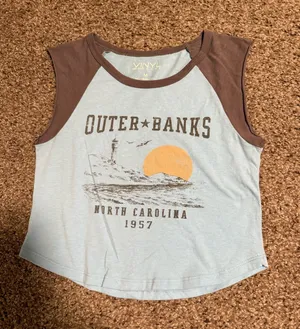 Vintage Crop Top Blue Size M thumbnail 1