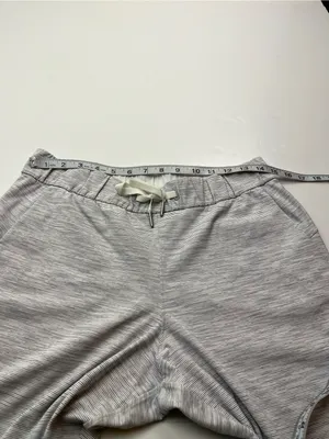 Lululemon On The Fly Pant *27" Womens 8‎ Grey White Athletic Athleisure W5BVFS thumbnail 5