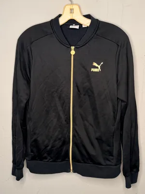 Puma Black Athletic Jacket thumbnail 1