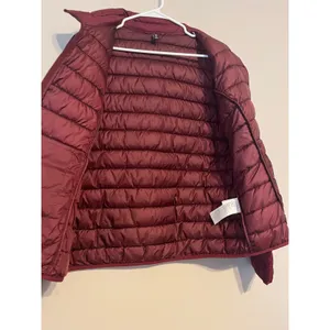Abercrombie & Fitch Dark Red Puffer Jacket Logo Lightweight Size XL thumbnail 7