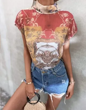 Oriental Stlye Shirt Size L thumbnail 2