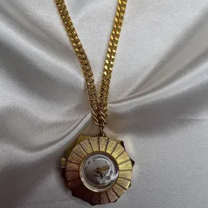 Gold Tone Criterion Pendant Watch Necklace‎ thumbnail 5