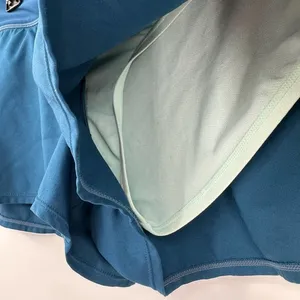 Nike size 14 blue shorts with liner shorts‎ under athletic elastic waist pocket thumbnail 4