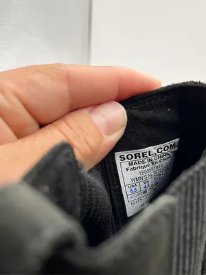 Sorel Joan of Arctic Wedge II Chelsea Boots Black Leather NL3320-010 Womens 6.5 thumbnail 7