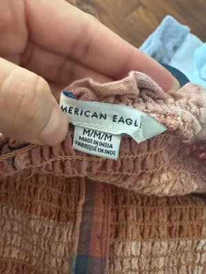 Striped ruffle top American Eagle thumbnail 4