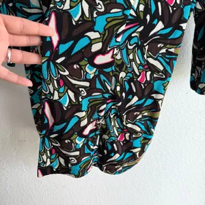 Chico’s Travelers Womens Cardigan Multicolor Floral Half Sleeve Size 3 XL 16 thumbnail 7
