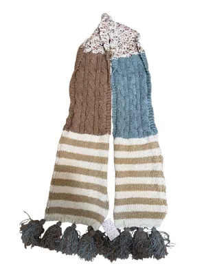 Free People Nova Scarf Chunky Oversized Whimsical Fairy Lagenlook Texture NWT thumbnail 3