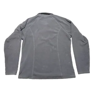 L.L. Bean Women's 1/4 Zip Fitness Fleece Gray Medium thumbnail 3